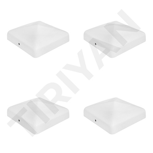 Pyramid square metal white - pyramid,