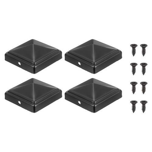 4pcs black pyramid - pyramid, post