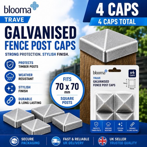Caps 70mmx70mm galvanised - caps,