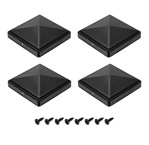 Plastic fence post caps - fence,