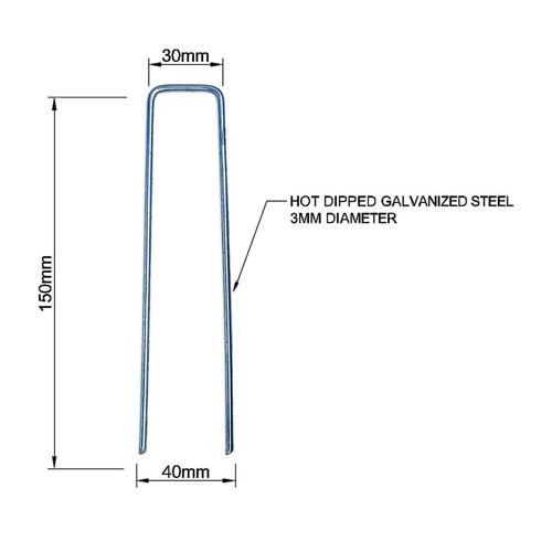 Caps metal fence - 10,