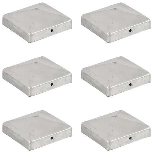 Fence post caps 6pc stainless - fence,
